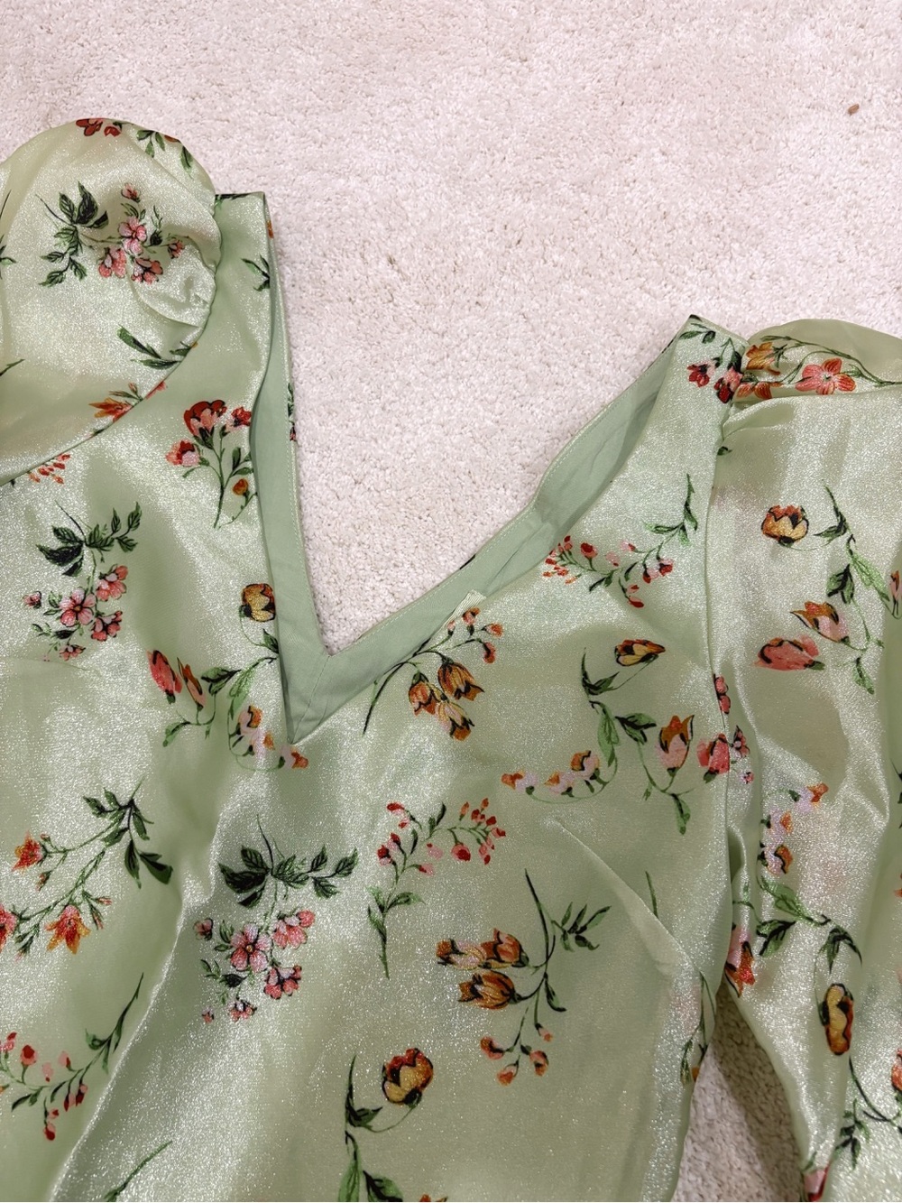 NWT Anthropologie BHLDN Samantha Long-Sleeve Organza Mini Dress Size XXS-XS - Picture 6 of 11